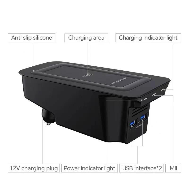 Wireless Phone Charger Pad - 15W Draadloze Oplader Voor Volvo V60