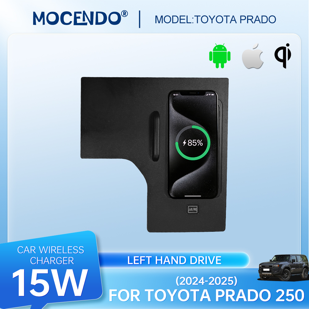 Wireless Phone Charger Pad - Mocendo draadloze oplaadplaat voor Toyota Prado