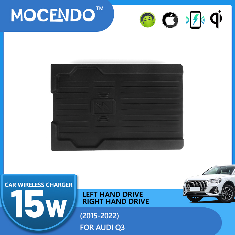 Wireless Phone Charger Pad - Draadloze autolader 15W snellaadpad voor Audi