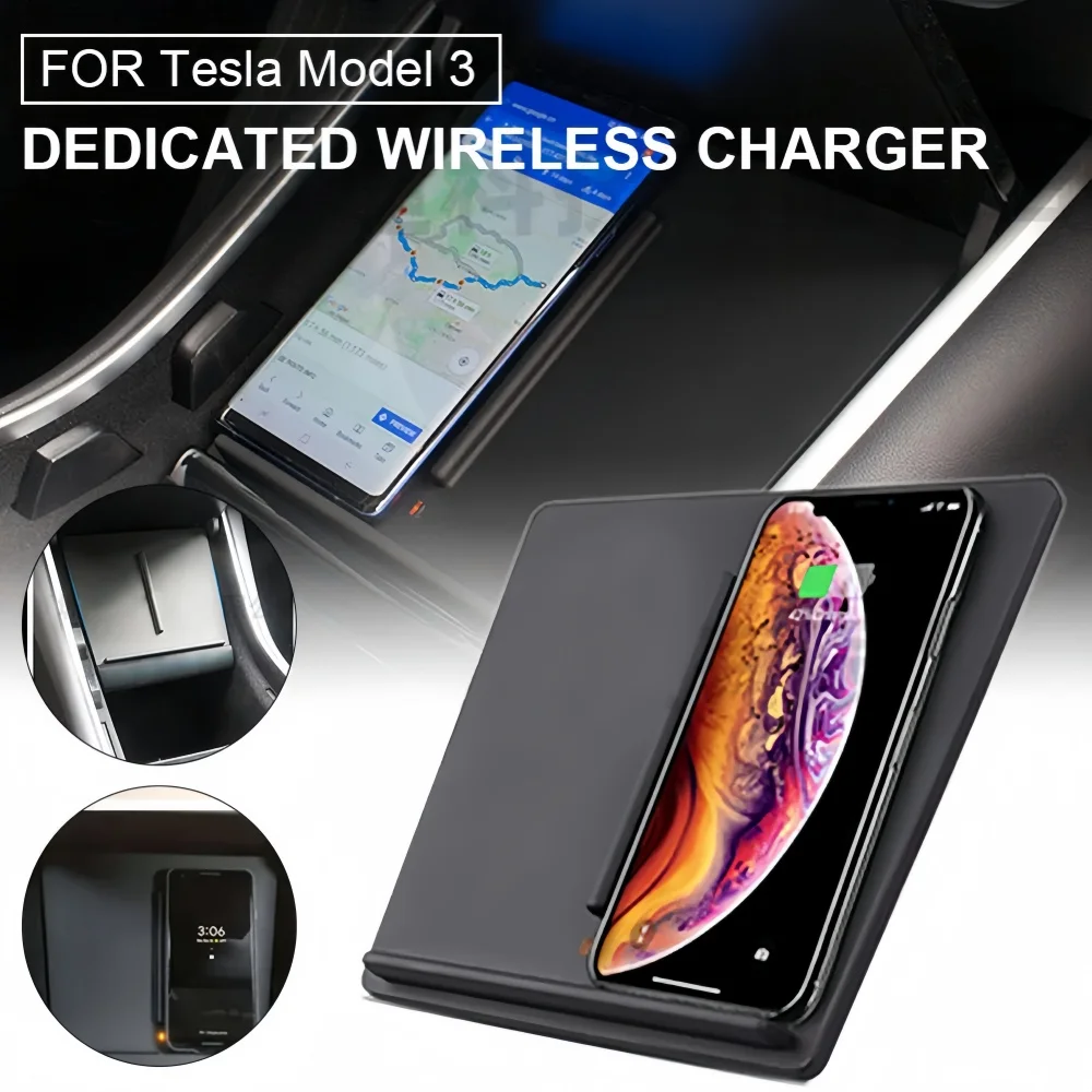 Draadloze Autolader Voor Tesla - Wireless Phone Charger Pad recensie en prijs